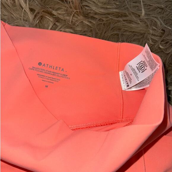 New Athleta Salutation Stash Pocket II Crop Capri Legging size M - Picture 2 of 7